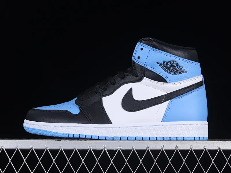 All categories Air Jordan Jordan series basketball shoes Air Jordan 1 High pure original version Air Jordan 1 High OG "UNC Toe" AJ1 Joe 1 black and blue toe DZ5485-400